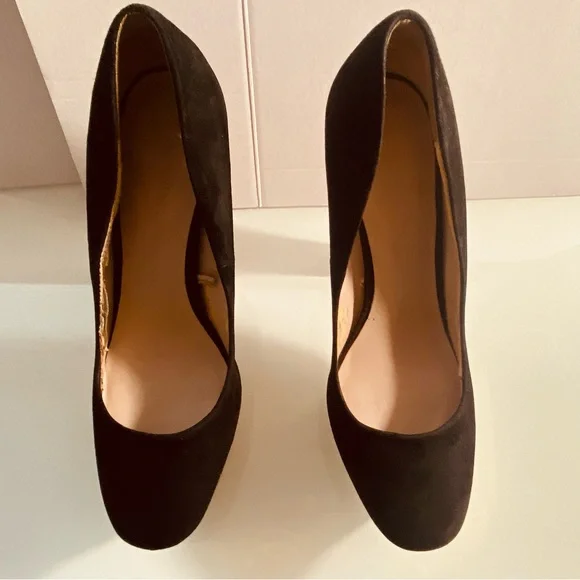 Zara EU Size 41 Striking Black/ Red /Gold  Platform Dress/Prom shoes - Picture 4 of 10